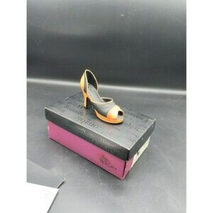 Just The Right Shoe "Retroactive"  by Raine #25146 Orange Heel Black Porcelain